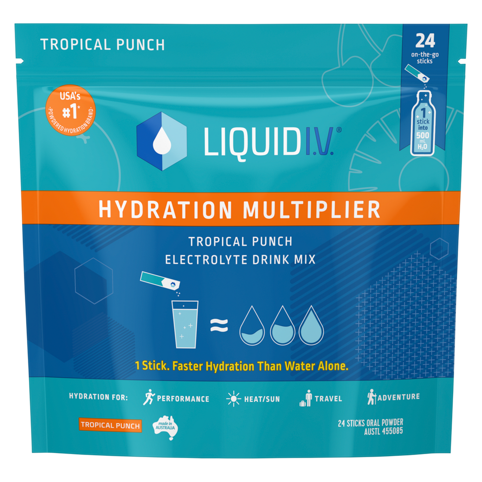 Liquid I.V.® Hydration Multiplier Tropical Punch Electrolyte Drink Mix 24PK